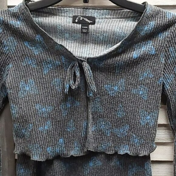 Girls' Tie-Front Cardigan & Dress Set | art class™ | Small (6-6X) - Picture 3 of 11